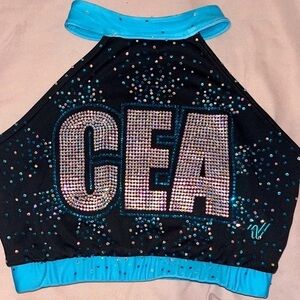 CEA Varsity Cheer Extreme Raleigh Halter Sports Bra Size Small